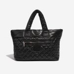 Pre-owned Chanel bag Cocoon Shopper Synthetic Black Black Front | Sell your designer bag on Saclab.com