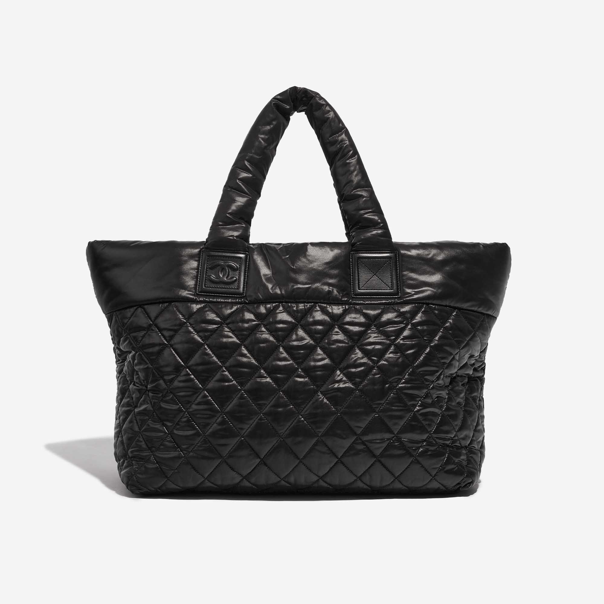 Pre-owned Chanel bag Cocoon Shopper Synthetic Black Black Back | Sell your designer bag on Saclab.com