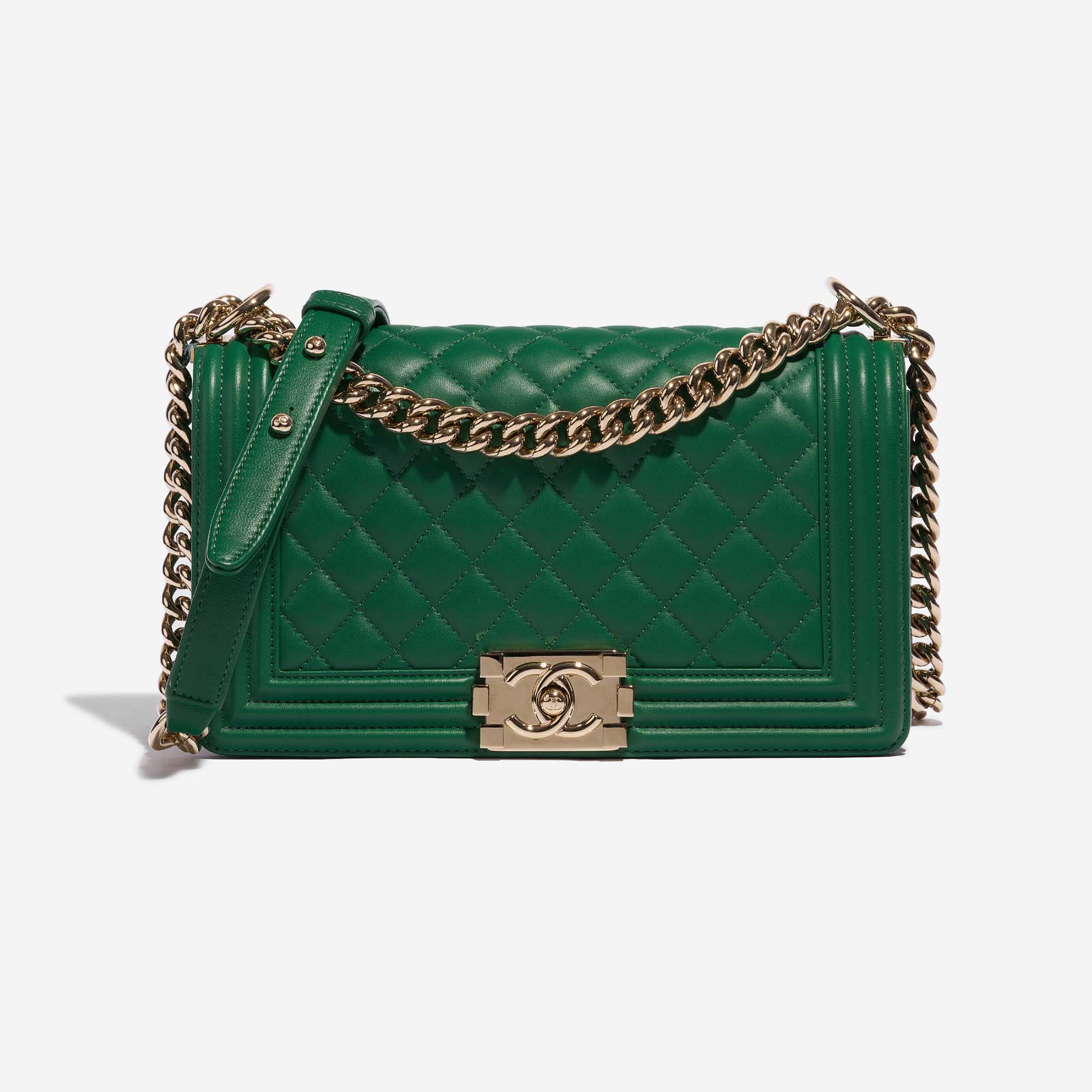 Chanel Green Boy Bag - 14 For Sale on 1stDibs