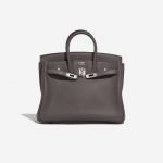 Pre-owned Hermès bag Birkin 25 HSS Swift Etain Grey Front Open | Sell your designer bag on Saclab.com