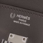 Pre-owned Hermès bag Birkin 25 HSS Swift Etain Grey Logo | Sell your designer bag on Saclab.com