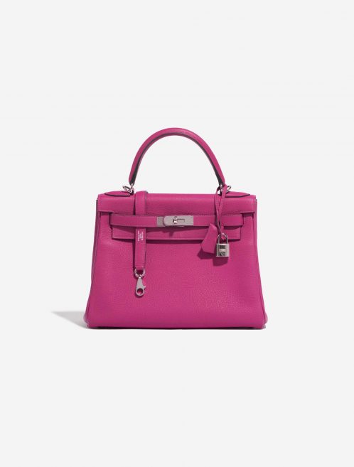 Pre-owned Hermès Tasche Kelly 28 Togo Rose Pourpre Pink Front | Verkaufen Sie Ihre Designer-Tasche auf Saclab.com