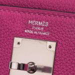 Pre-owned Hermès bag Kelly 28 Togo Rose Pourpre Pink Logo | Sell your designer bag on Saclab.com