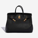 Pre-owned Hermès bag Birkin 40 Togo Black Black Front Open | Sell your designer bag on Saclab.com