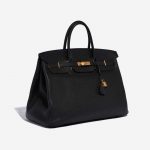 Pre-owned Hermès bag Birkin 40 Togo Black Black Side Front | Sell your designer bag on Saclab.com