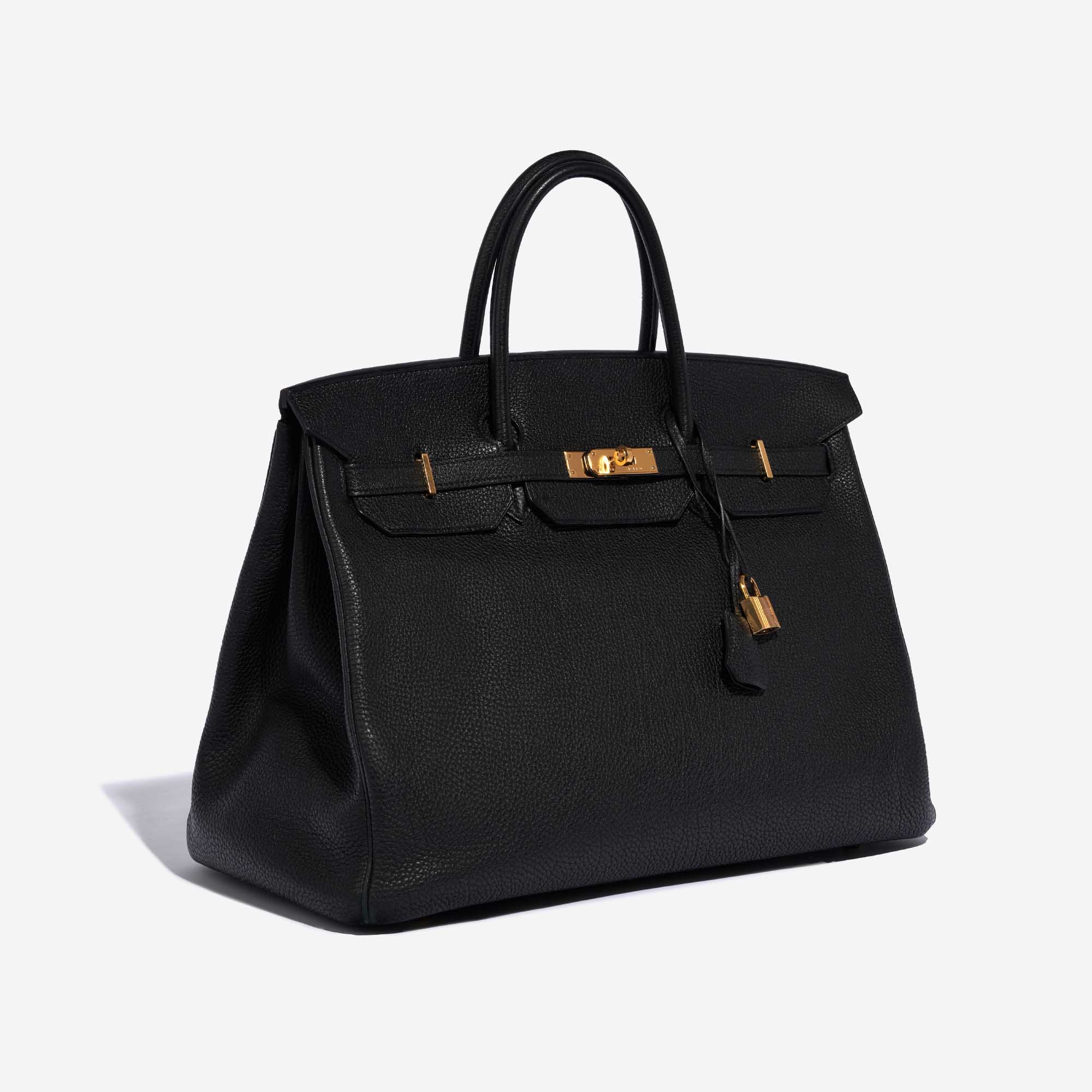 Sac d'occasion Hermès Birkin 40 Togo Noir Noir Côté Face | Vendez votre sac de créateur sur Saclab.com