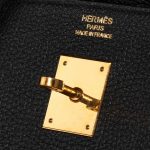 Pre-owned Hermès bag Birkin 40 Togo Black Black Logo | Sell your designer bag on Saclab.com