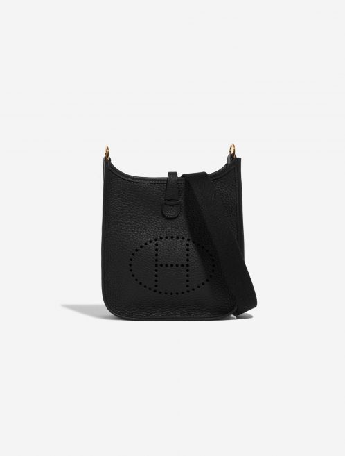 Sac Hermès d'occasion Evelyne 16 Taurillon Clémence Black Black Front | Vendez votre sac de créateur sur Saclab.com