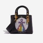 Pre-owned Dior bag Lady Medium Calf Black Black | Sell your designer bag on Saclab.com
