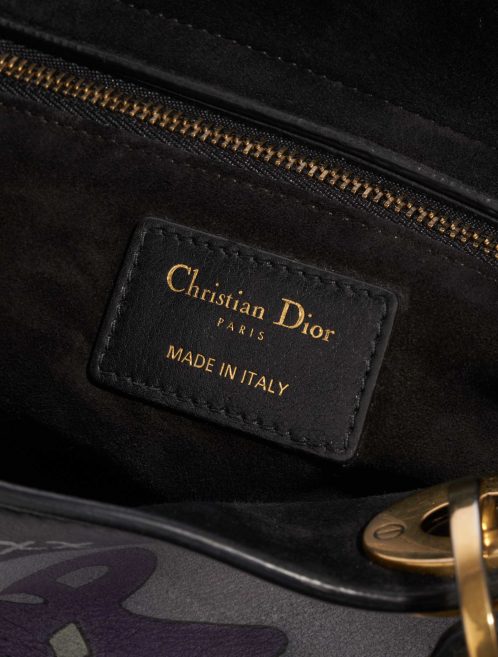 Dior Lady Medium Calf Black Black Logo | Sell your designer bag on Saclab.com