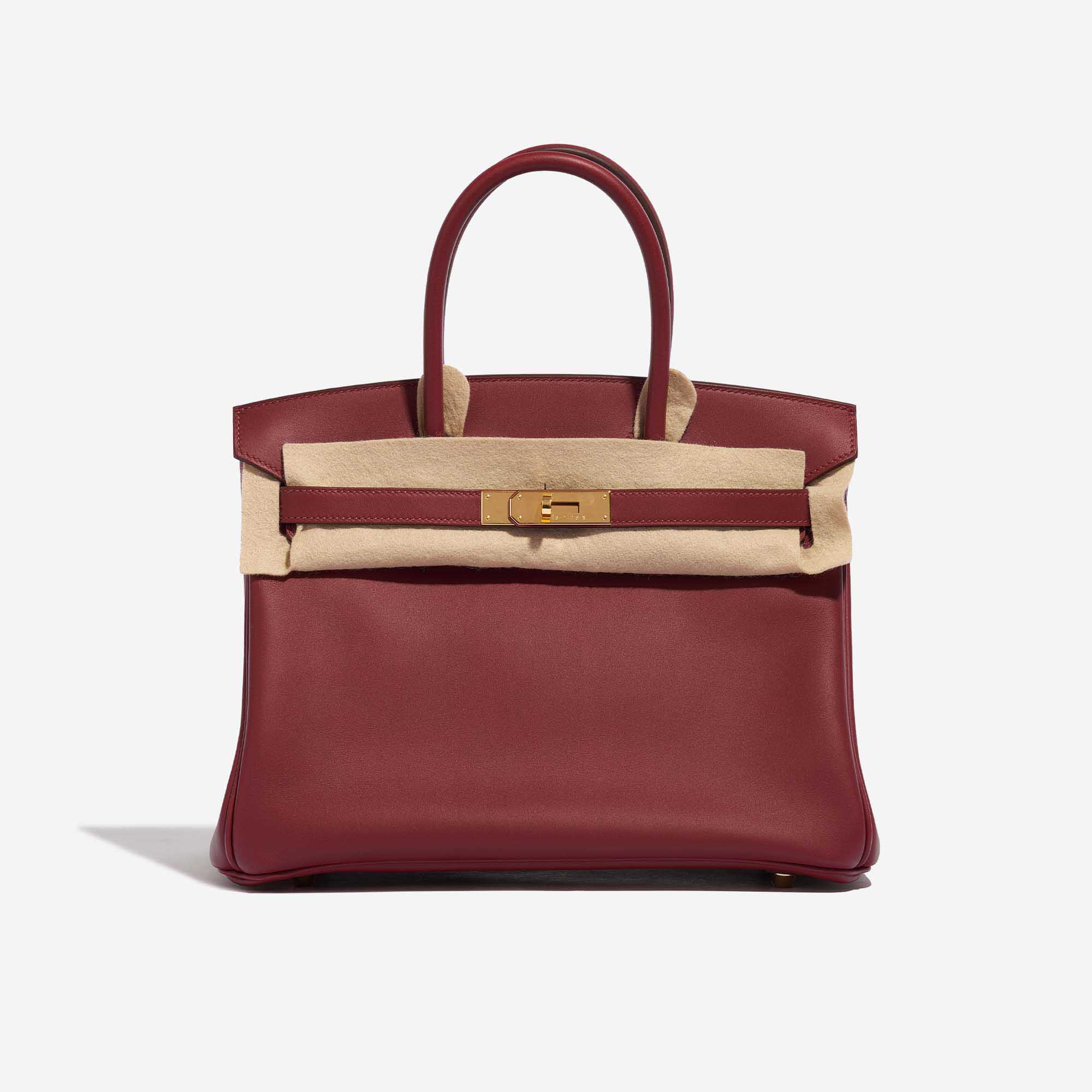 Hermes Birkin 30 cm Handbag in Red Vif Jonathan Leather
