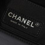 Pre-owned Chanel bag Boy Small Lamb Black / Multicolour Black, Multicolour Logo | Sell your designer bag on Saclab.com
