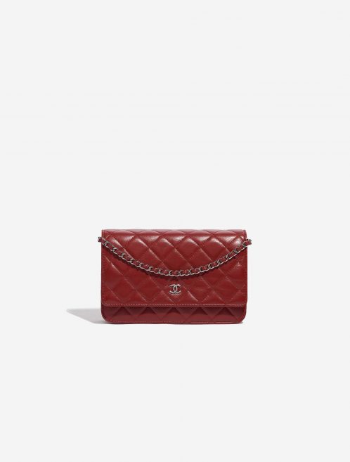Pre-owned Chanel bag Timeless WOC Lamb Red Red Front | Sell your designer bag on Saclab.com