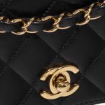 Pre-owned Chanel bag Timeless WOC Lamb Black Black Closing System | Sell your designer bag on Saclab.com