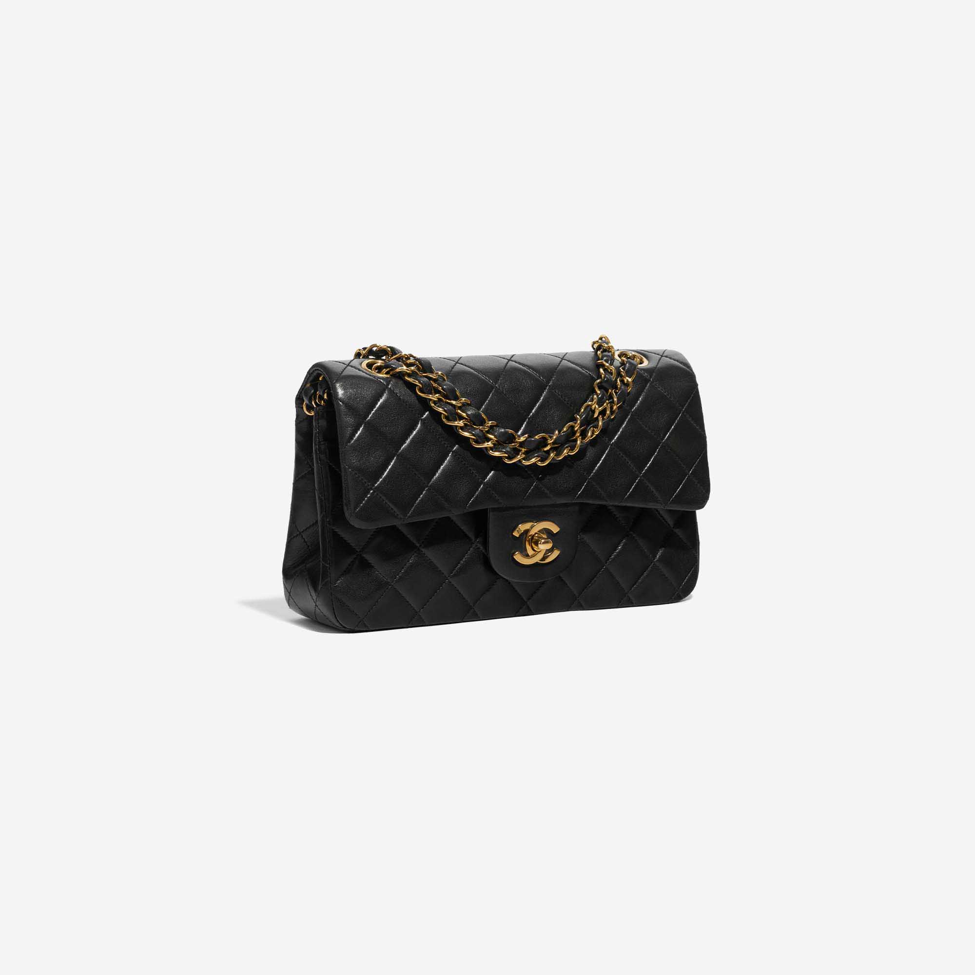 Vintage Chanel Black Lambskin Bucket Bag Rare Medium Size - Mrs