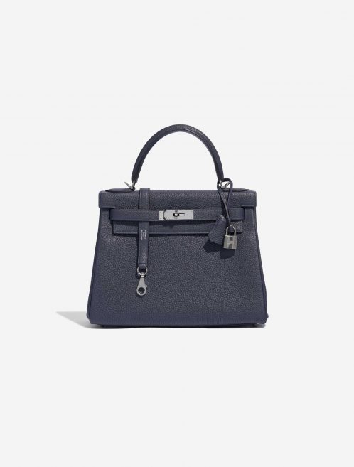 Gebrauchte Hermès Tasche Kelly 28 Togo Blue Nuit Blue Front | Verkaufen Sie Ihre Designer-Tasche auf Saclab.com