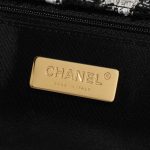 Pre-owned Chanel bag 19 Large Flap Bag Tweed Black / White Black, White Logo | Sell your designer bag on Saclab.com