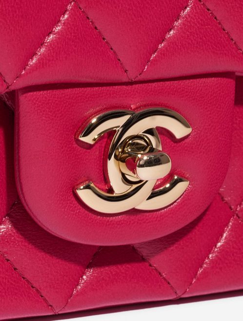 Pre-owned Chanel bag Timeless Mini Rectangular Lamb Raspberry Pink, Rose Closing System | Sell your designer bag on Saclab.com