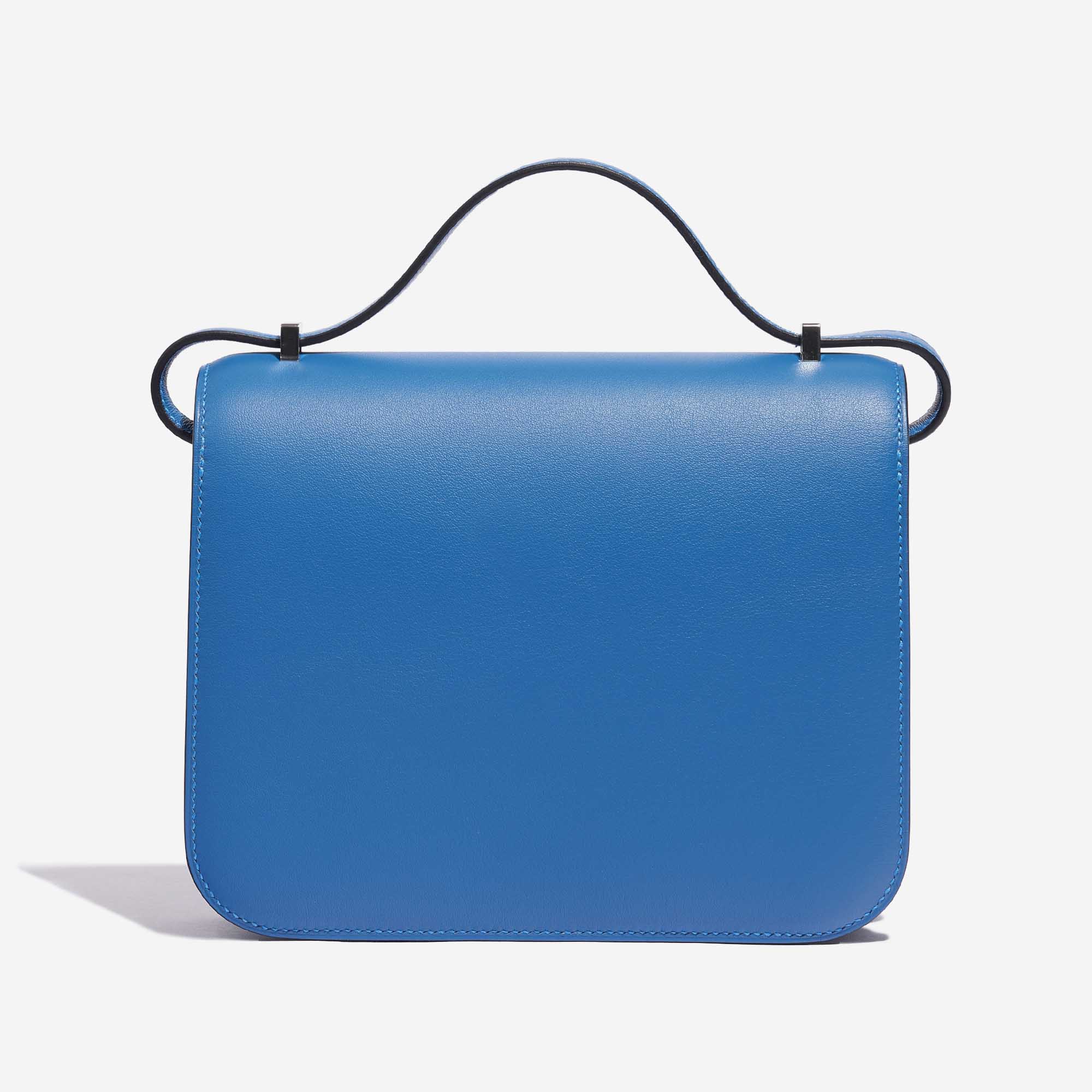 Pre-owned Hermès bag Constance 18 Swift Blue Mykonos / Blue Encre Blue Back | Sell your designer bag on Saclab.com