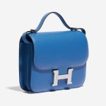 Pre-owned Hermès bag Constance 18 Swift Blue Mykonos / Blue Encre Blue Side Front | Sell your designer bag on Saclab.com