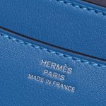 Pre-owned Hermès bag Constance 18 Swift Blue Mykonos / Blue Encre Blue Logo | Sell your designer bag on Saclab.com