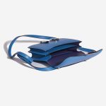 Pre-owned Hermès bag Constance 18 Swift Mykonos / Bleu Encre Blue Inside | Sell your designer bag on Saclab.com