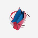 Pre-owned Hermès bag Kelly Mini Epsom Rose Extreme / Rouge de Coeur / Blue Zanzibar Red, Rose Inside | Sell your designer bag on Saclab.com