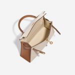 Pre-owned Hermès bag Kelly Mini Epsom Craie / Gold Brown, Grey Inside | Sell your designer bag on Saclab.com