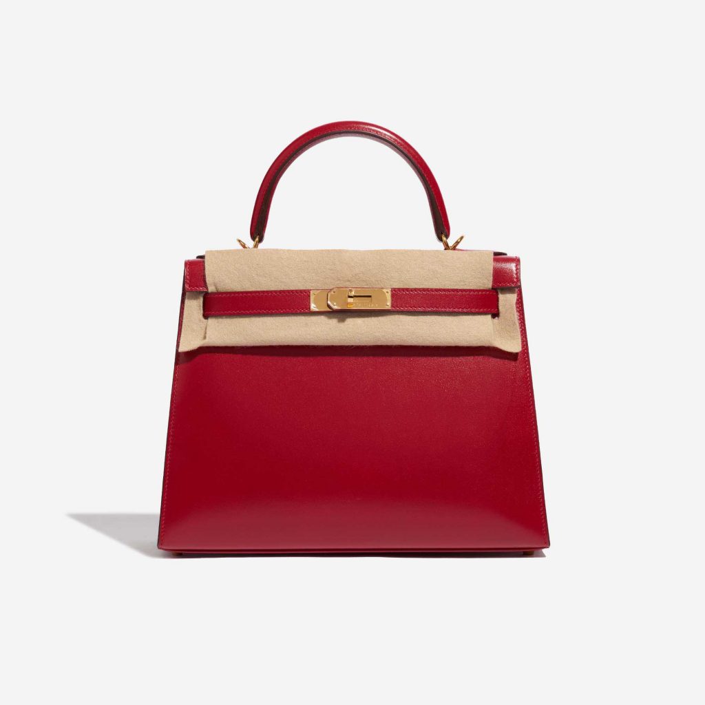 Hermès Kelly 28 Tadelakt Rouge Vif | SACLÀB