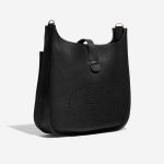 Pre-owned Hermès bag Evelyne 33 Taurillon Clemence Black Black Side Front | Sell your designer bag on Saclab.com