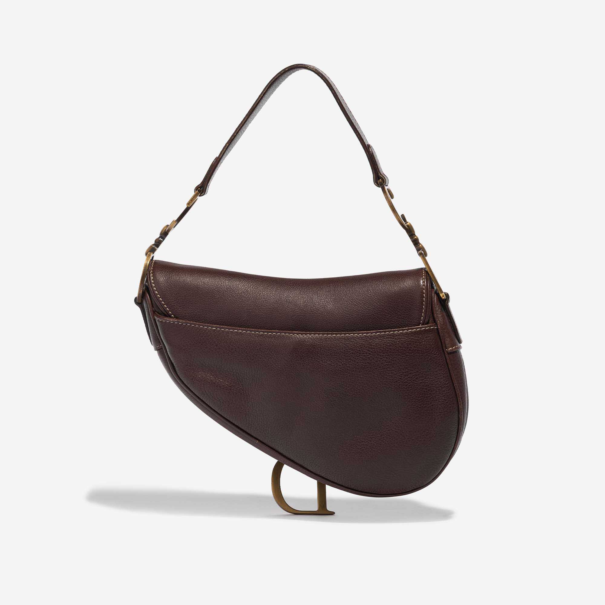 Pre-owned Dior bag Saddle Medium Calf Brown Brown Back | Sell your designer bag on Saclab.com