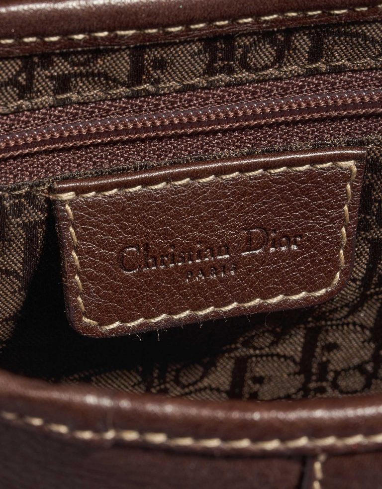 Pre-owned Dior bag Saddle Medium Calf Brown Brown Logo | Sell your designer bag on Saclab.com