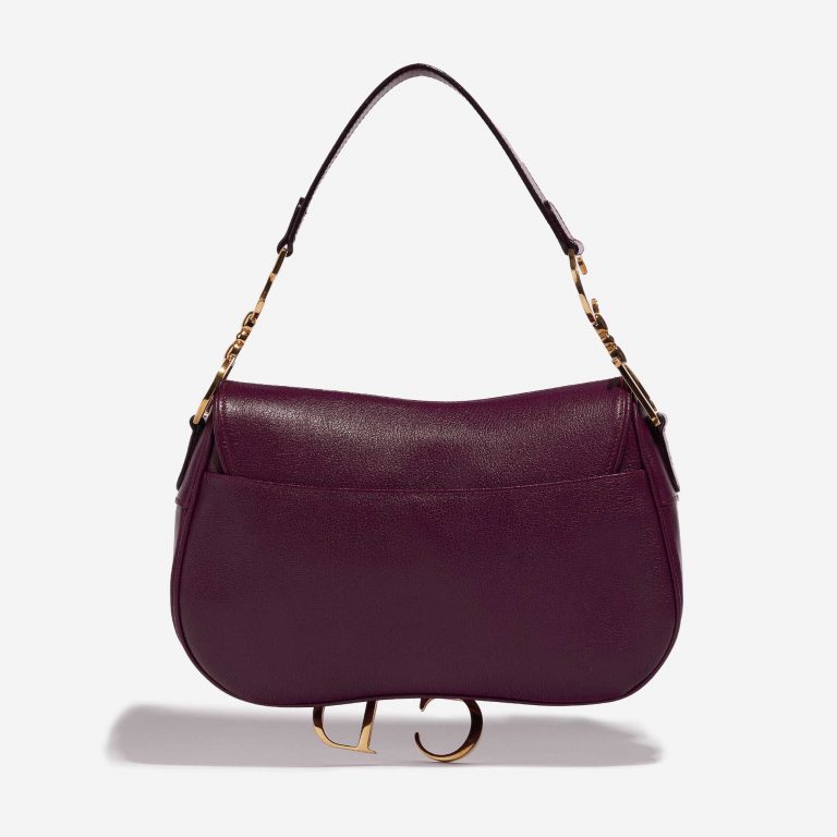 Pre-owned Dior Tasche Double Saddle Kalbsleder Lila Violett Zurück | Verkaufen Sie Ihre Designer-Tasche auf Saclab.com