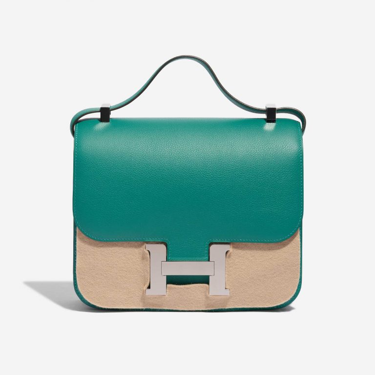 Sac Hermès d'occasion Constance 24 Evercolor Vert Verone Green Front Velt | Vendez votre sac de créateur sur Saclab.com