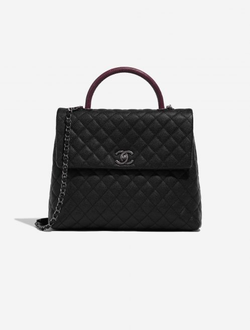 Sac Chanel d'occasion Timeless Poignée Large Caviar Noir / Bourgogne Noir Façade Vendez votre sac de créateur sur Saclab.com