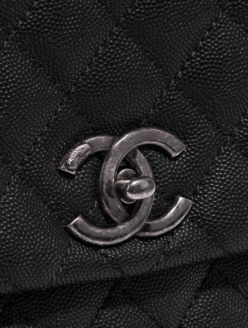 Sac Chanel d'occasion Timeless Poignée Large Caviar Noir / Bourgogne Noir Système de fermeture | Vendez votre sac de créateur sur Saclab.com