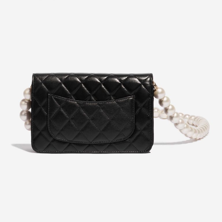 Pre-owned Chanel Tasche Timeless WOC Lammleder Black Big Pearls Black Back | Verkaufen Sie Ihre Designer-Tasche auf Saclab.com