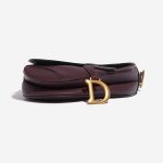 Pre-owned Dior bag Saddle Medium Calf Bordeaux Red Bottom | Sell your designer bag on Saclab.com