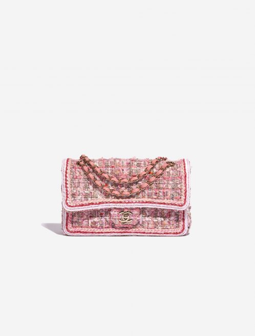 Pre-owned Chanel bag Timeless Medium Tweed Pink Pink Front | Sell your designer bag on Saclab.com