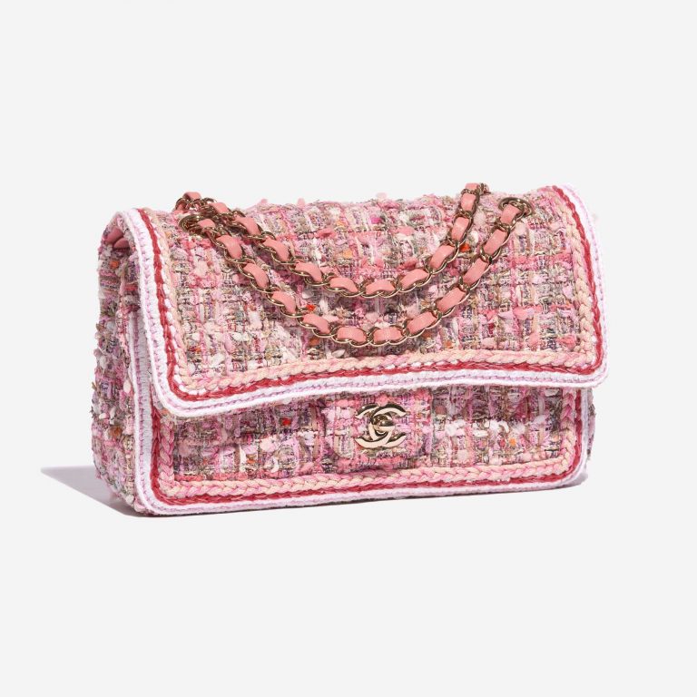 Pre-owned Chanel Tasche Timeless Medium Tweed Pink Pink Side Front | Verkaufen Sie Ihre Designer-Tasche auf Saclab.com