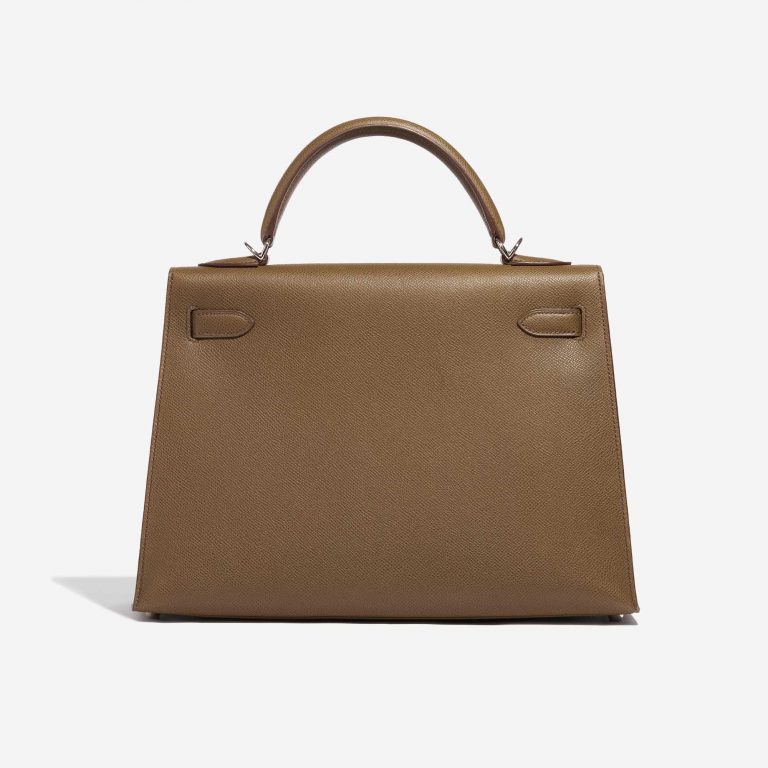 Pre-owned Hermès bag Kelly 32 Epsom Toundra Brown | Sell your designer bag on Saclab.com