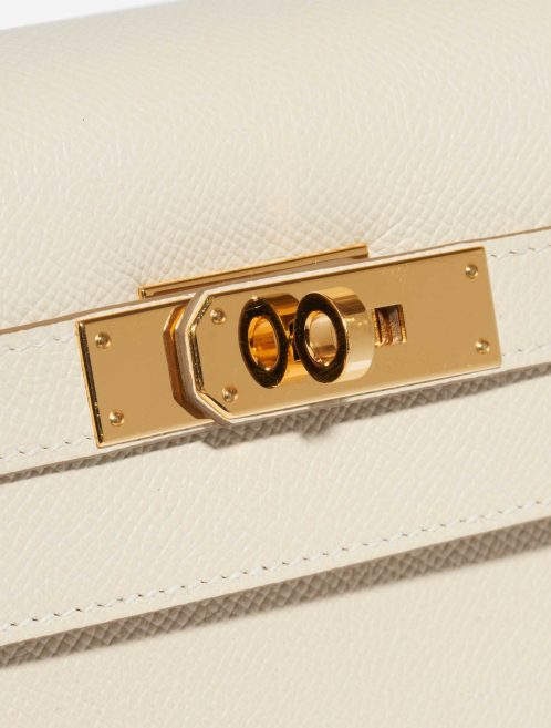 Pre-owned Hermès bag Kelly 32 Epsom Craie Grey Closing System | Sell your designer bag on Saclab.com