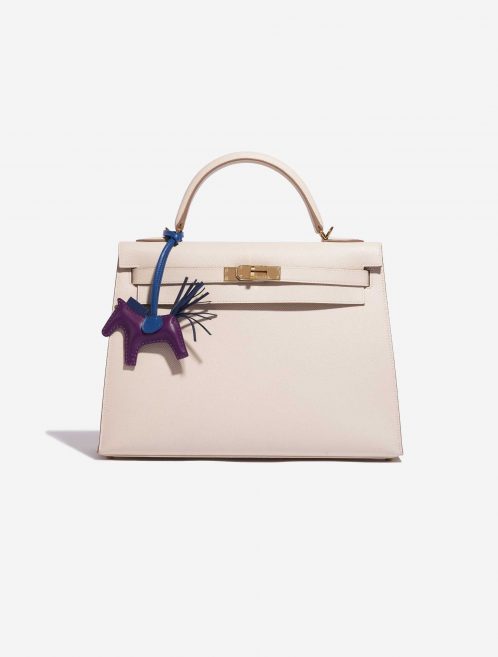 Pre-owned Hermès bag Rodeo PM	Milo Lamb Violet / Saphir / Bleu France Blue, Violet Detail | Sell your designer bag on Saclab.com