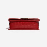 Pre-owned Chanel bag Boy Old Medium Alligator / Lamb Red Red Bottom | Sell your designer bag on Saclab.com