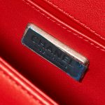 Pre-owned Chanel bag Boy Old Medium Alligator / Lamb Red Red Logo | Sell your designer bag on Saclab.com