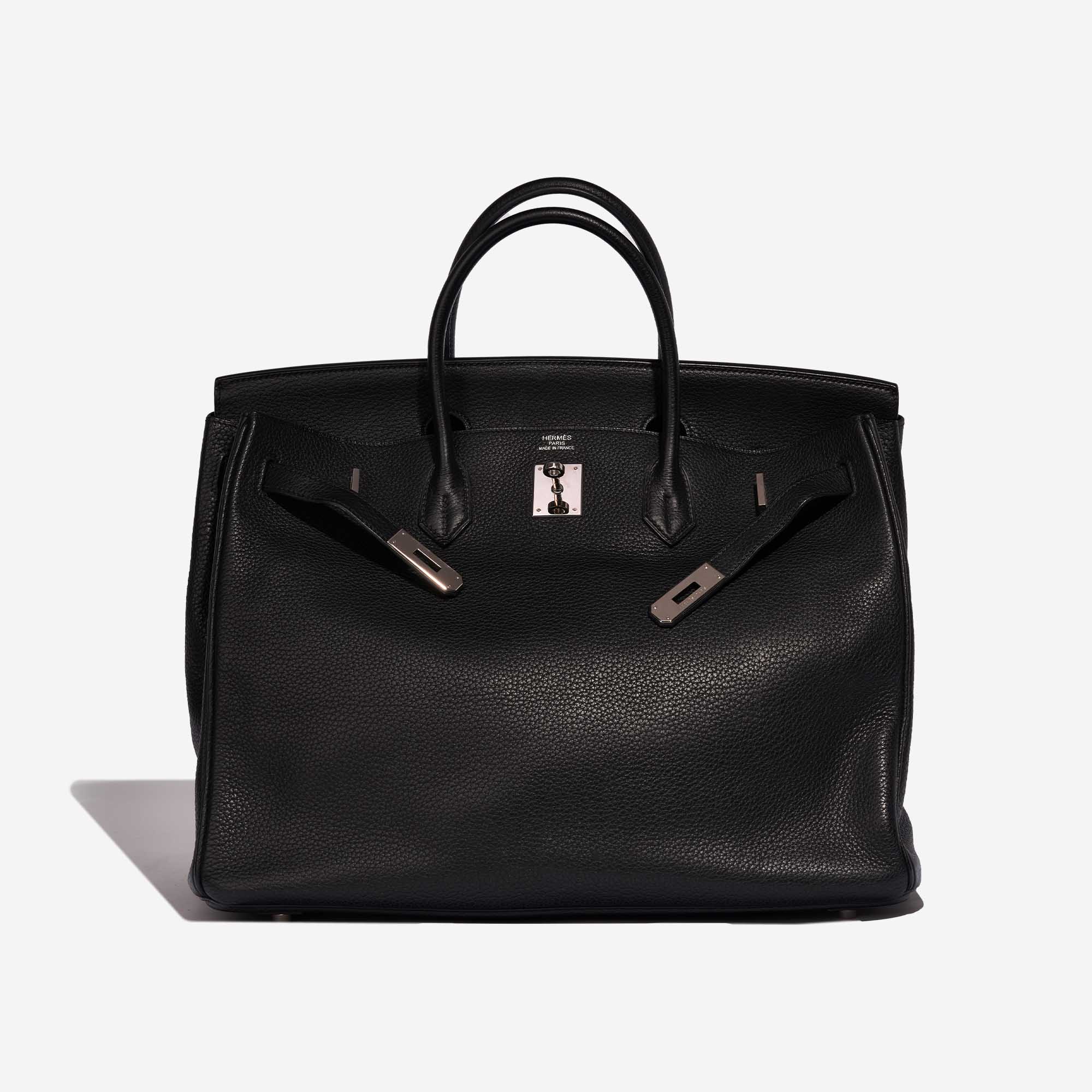 Sac Hermès d'occasion Birkin 40 Clémence Black Black Front Open | Vendez votre sac de créateur sur Saclab.com