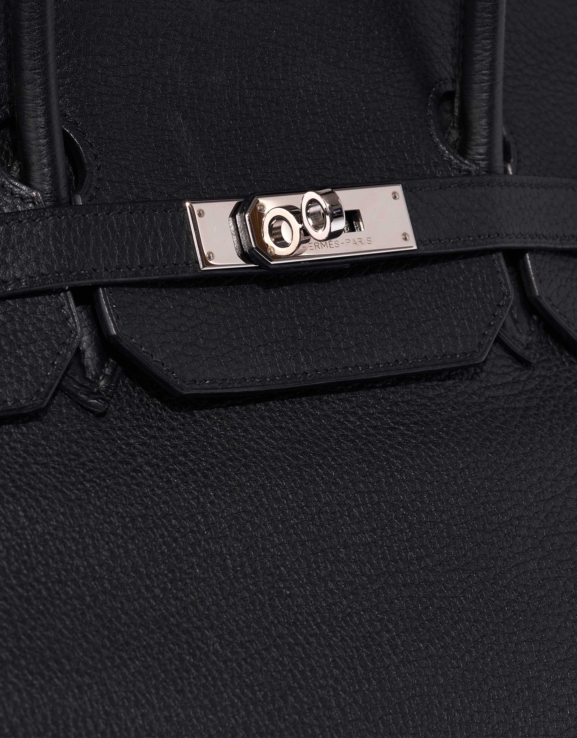 Sac Hermès d'occasion Birkin 40 Clémence Noir Noir Système de fermeture | Vendez votre sac de créateur sur Saclab.com