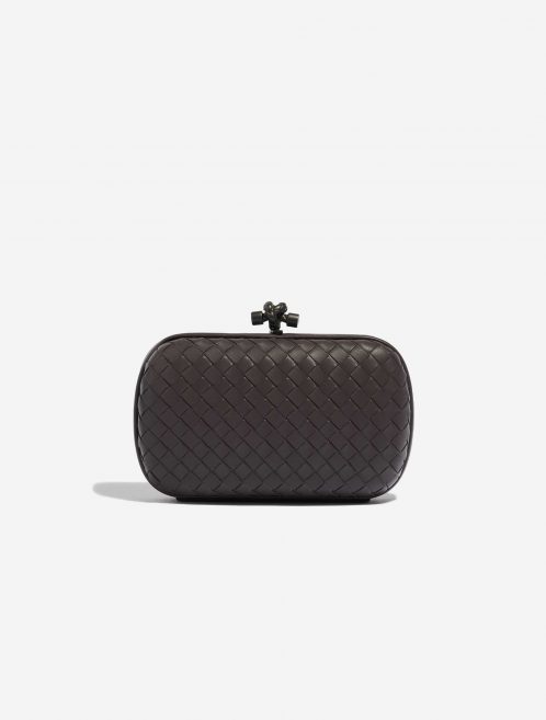 Pre-owned Bottega Veneta bag Knot Chain Clutch Nappa Quetsche Violet Front | Sell your designer bag on Saclab.com
