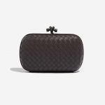 Pre-owned Bottega Veneta bag Knot Chain Clutch Nappa Quetsche Dark Purple Front | Sell your designer bag on Saclab.com