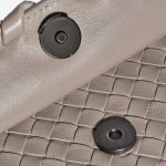 Pre-owned Bottega Veneta bag Olimpia Medium Nappa Grey Grey Closing System | Sell your designer bag on Saclab.com